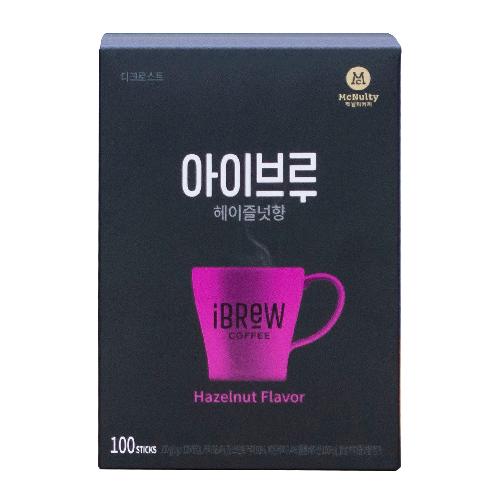 Mcnulty iBrew Hazelnut Flavor Instant Coffee (100 Sticks)